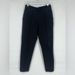 Athletica black thick pants zippers on the back Vince heathered  pintuck pants